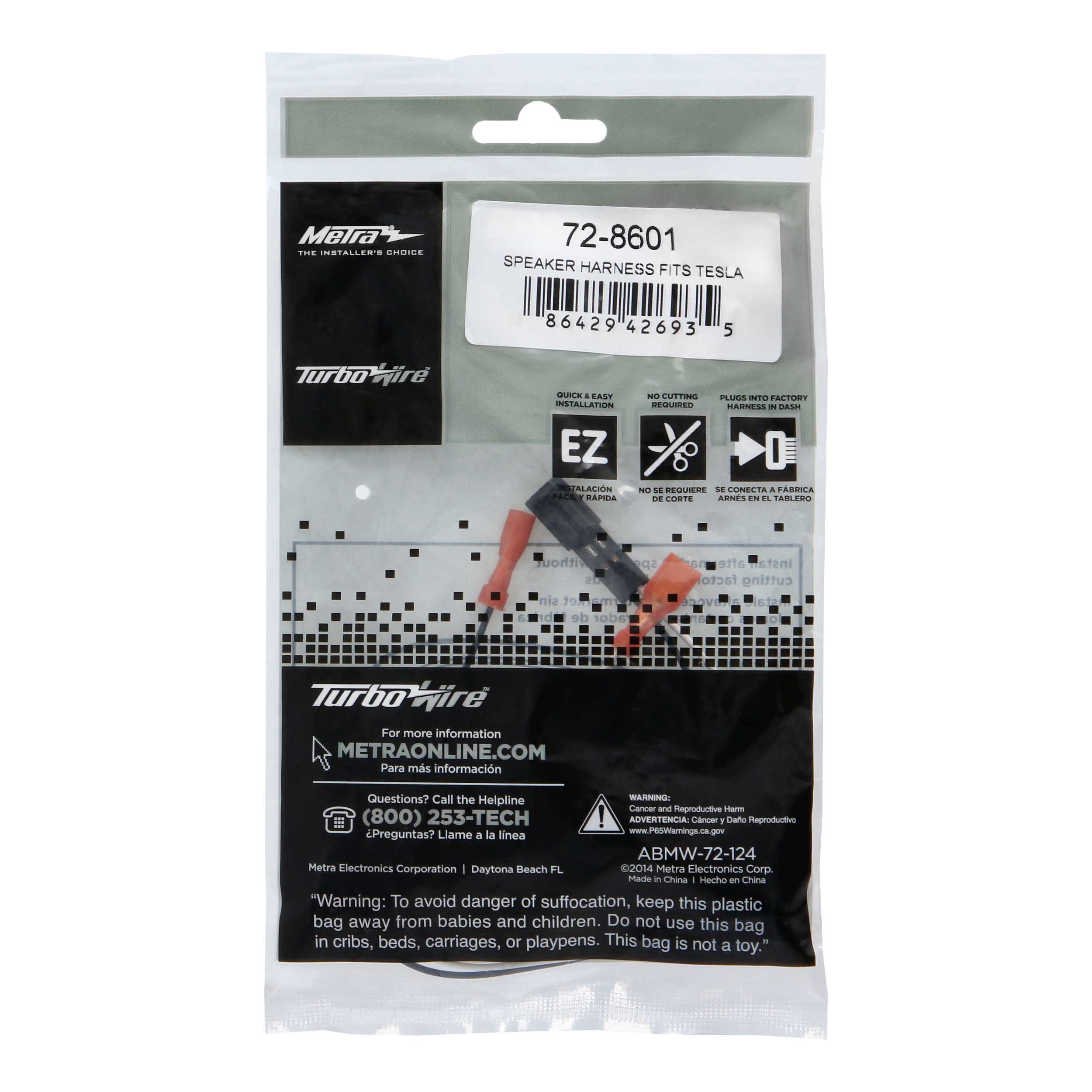 Speaker Harness Fits Select 2012-2023 TESLA Models