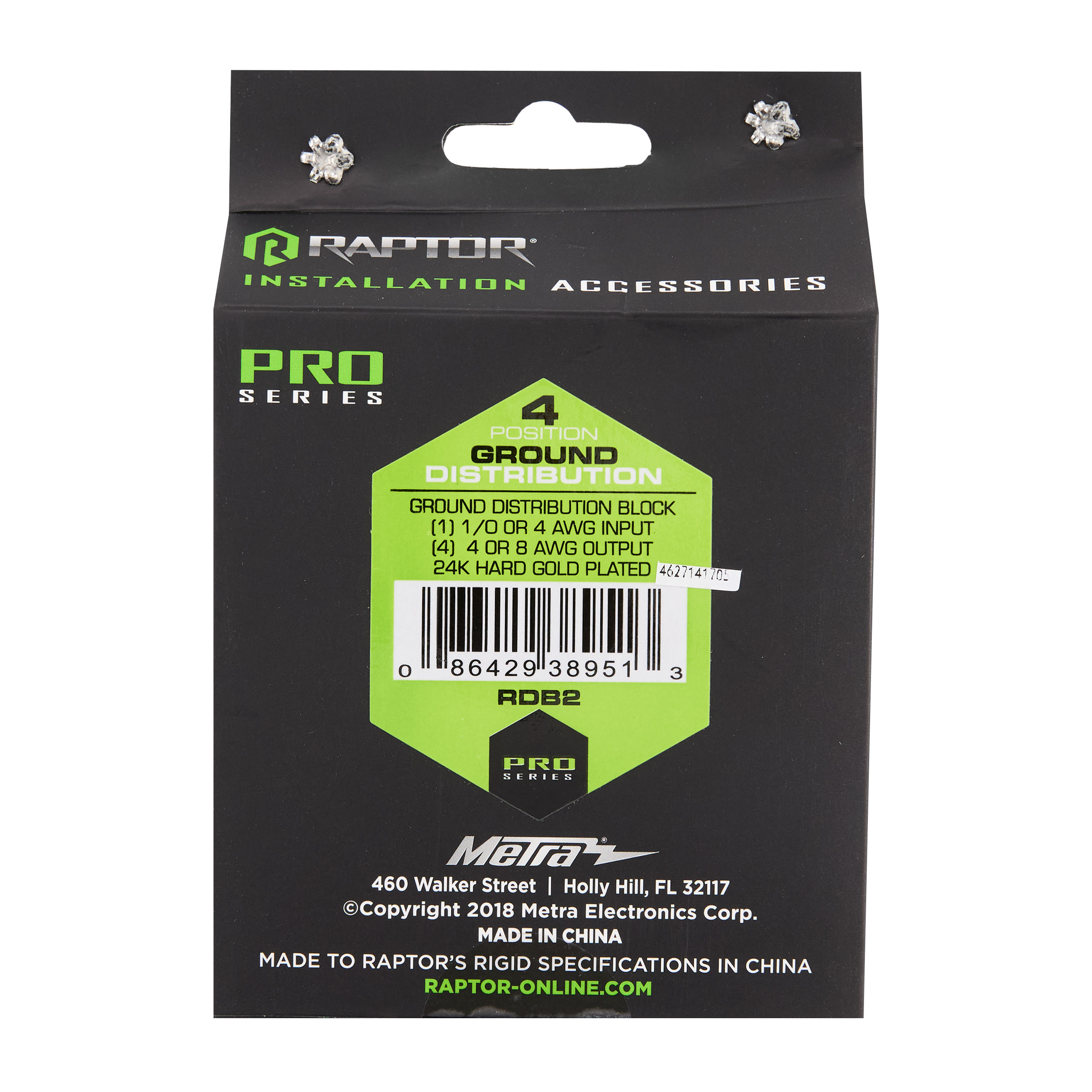 Raptor Pro Series Ground Distribution Block | 4 Position