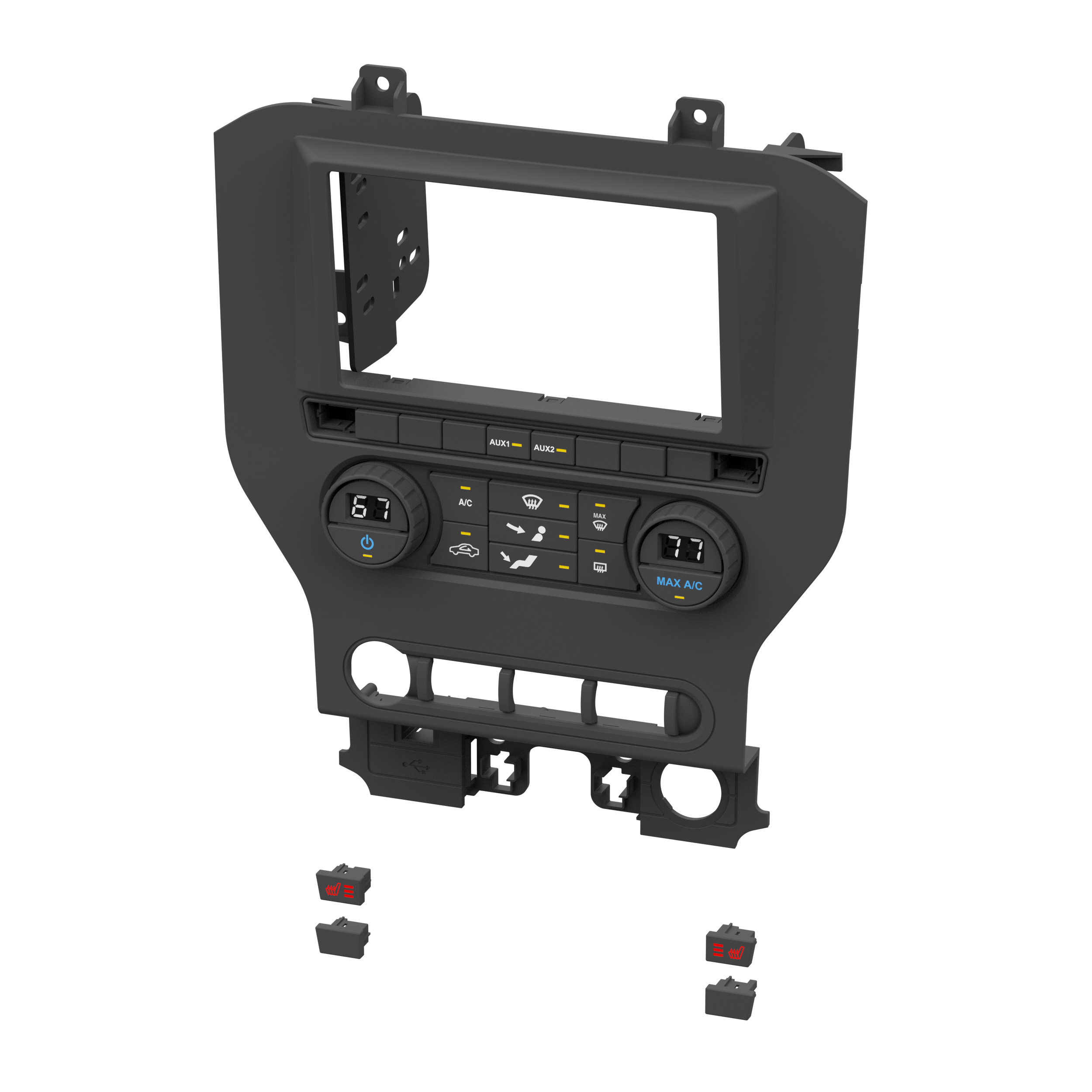 Ford Mustang 2015-2023 (w/Manual Climate Controls)