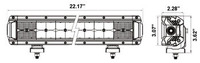 Dual-Row High Output Heated Lightbar - 22 Inch, 40 LED