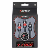 V8 RCA Y Cable | 2 Male to 1 Female | 0.5 ft.