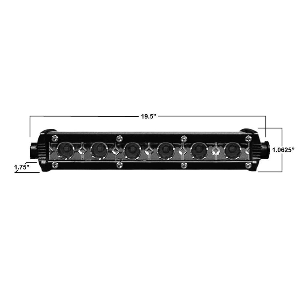 Daytona Lights 19.5" Ultra Slim Single Row LED Lightbar