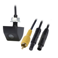 Above License Plate Backup Camera with Black Metal Housing