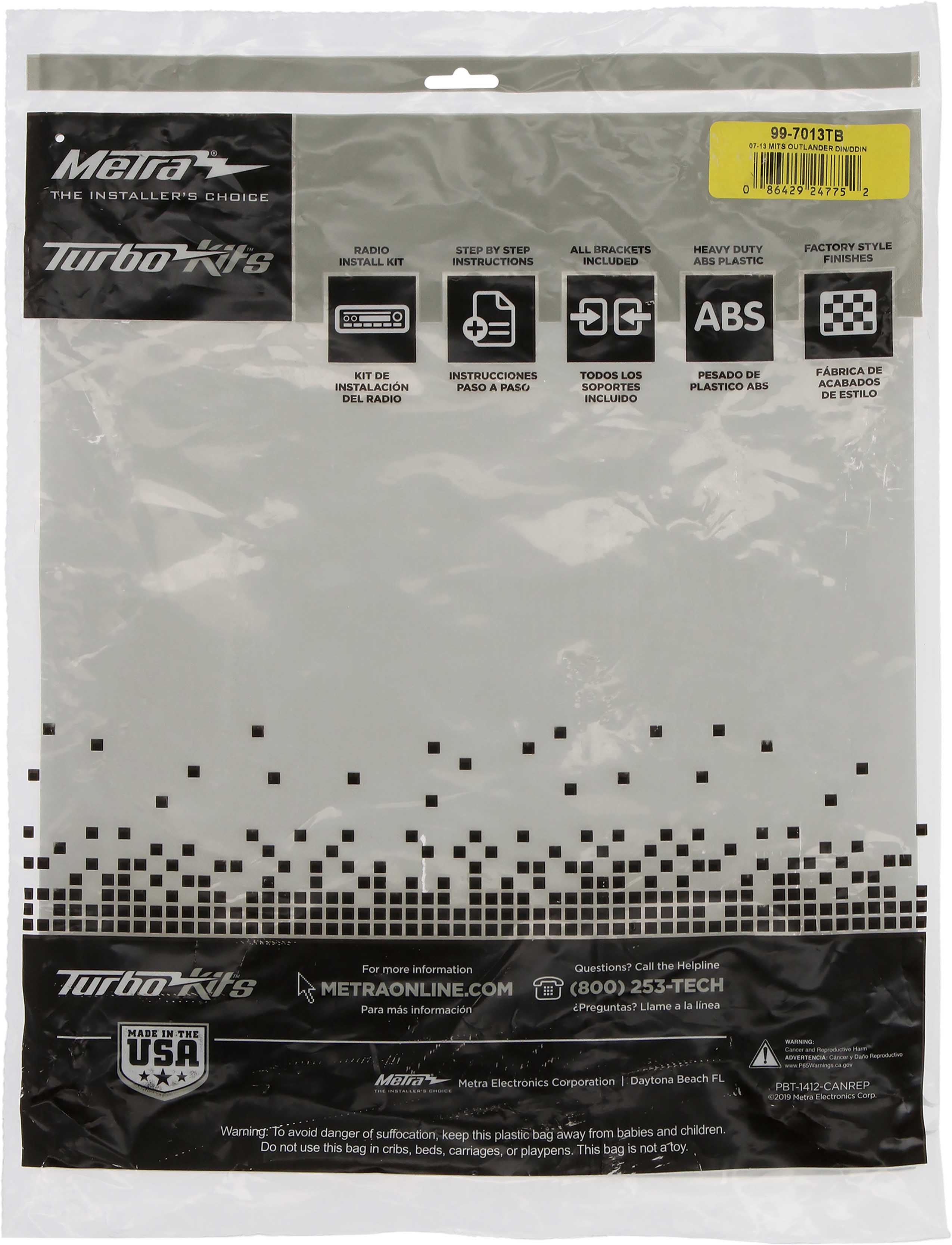 Stereo Installation Kit -Fits Mitsubishi Outlander 2007-2013