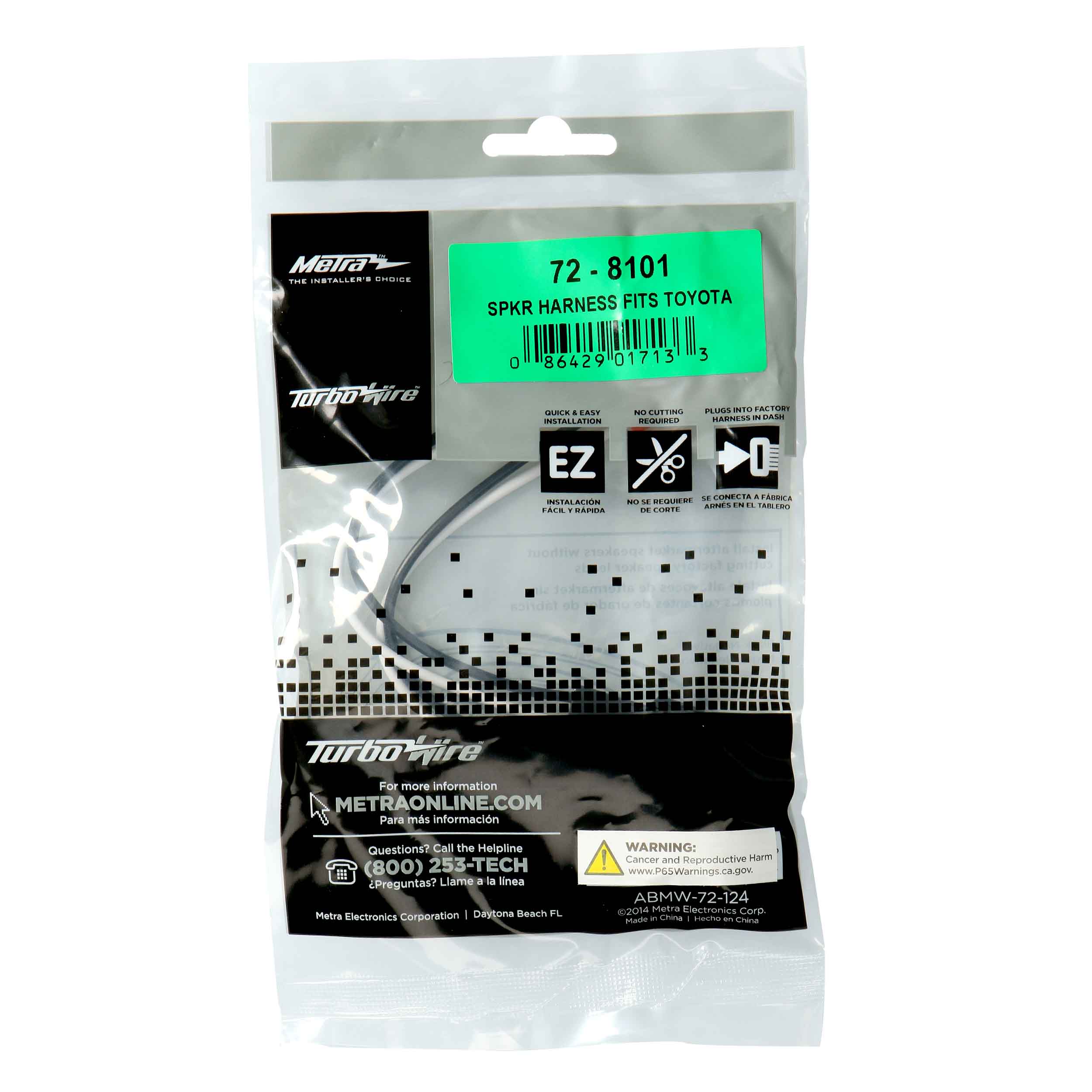 Speaker Harness Fits Select 1978-1997 Chevrolet | Geo | Toyo