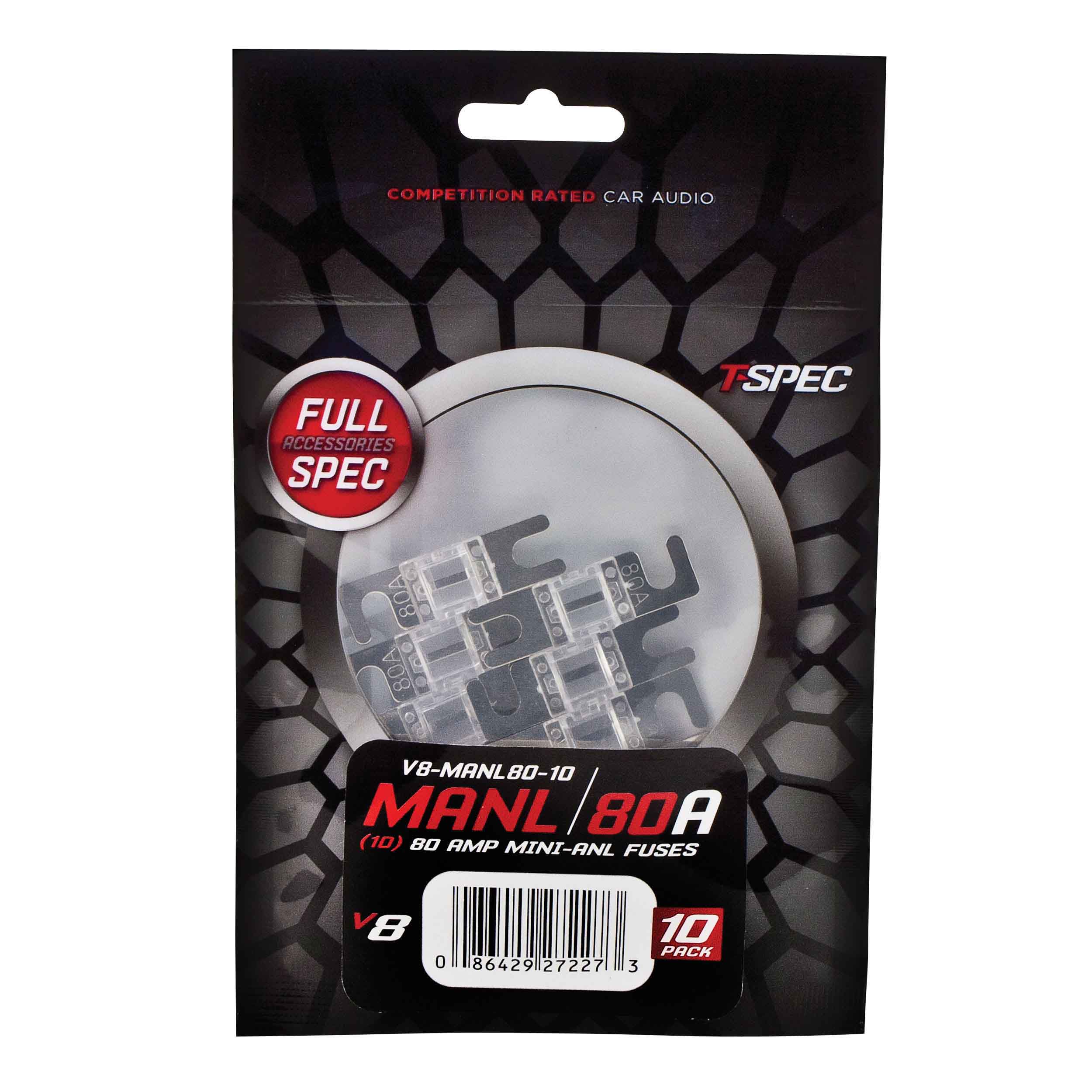 MINI ANL FUSES v8 SERIES NICKEL PLATED-10 PACK