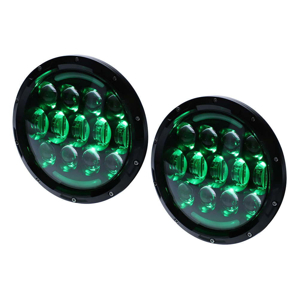 Improved RGB Backlit 7" LED Light - 7 Inch, 15 LED