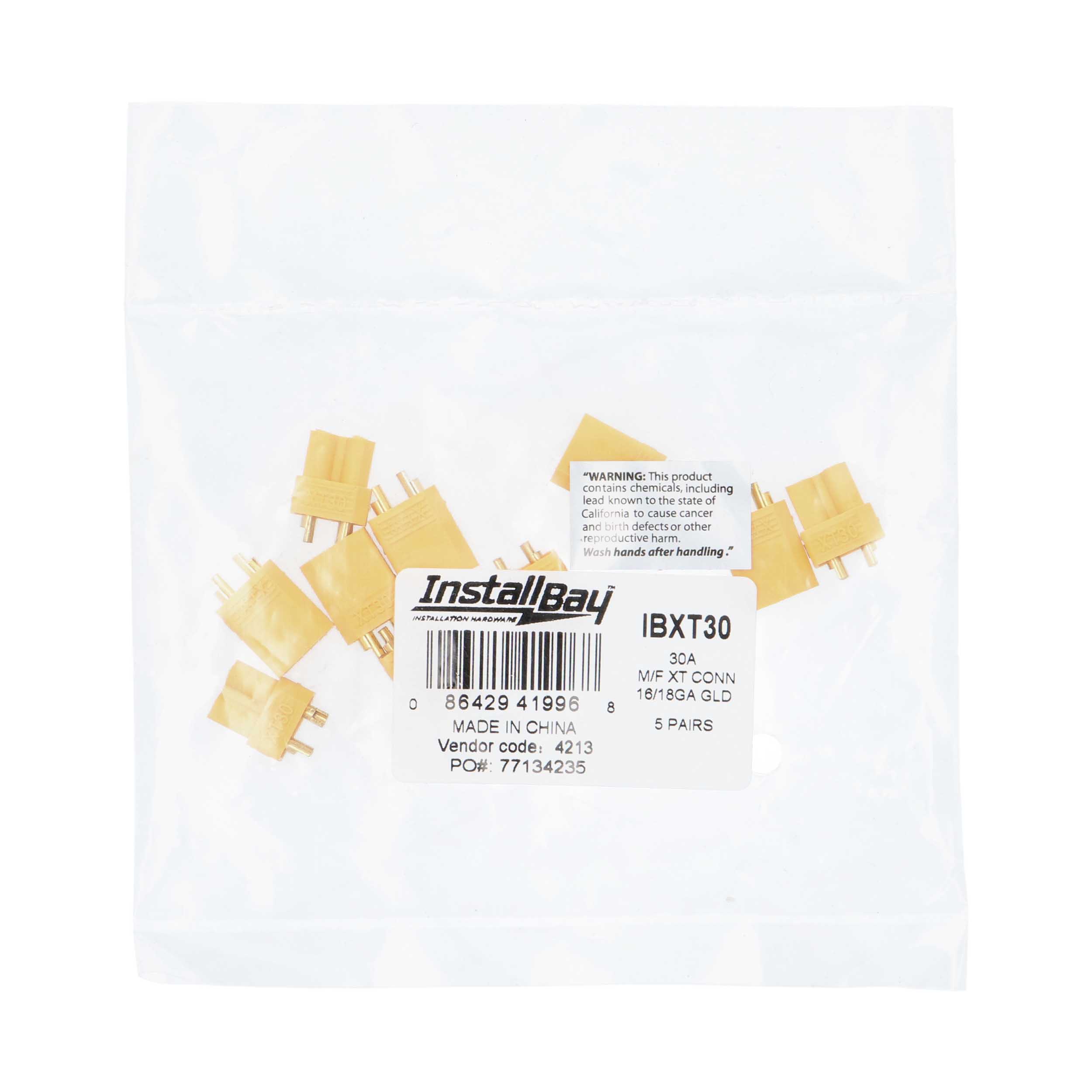 XT Connector 30A 16 - 18 GA