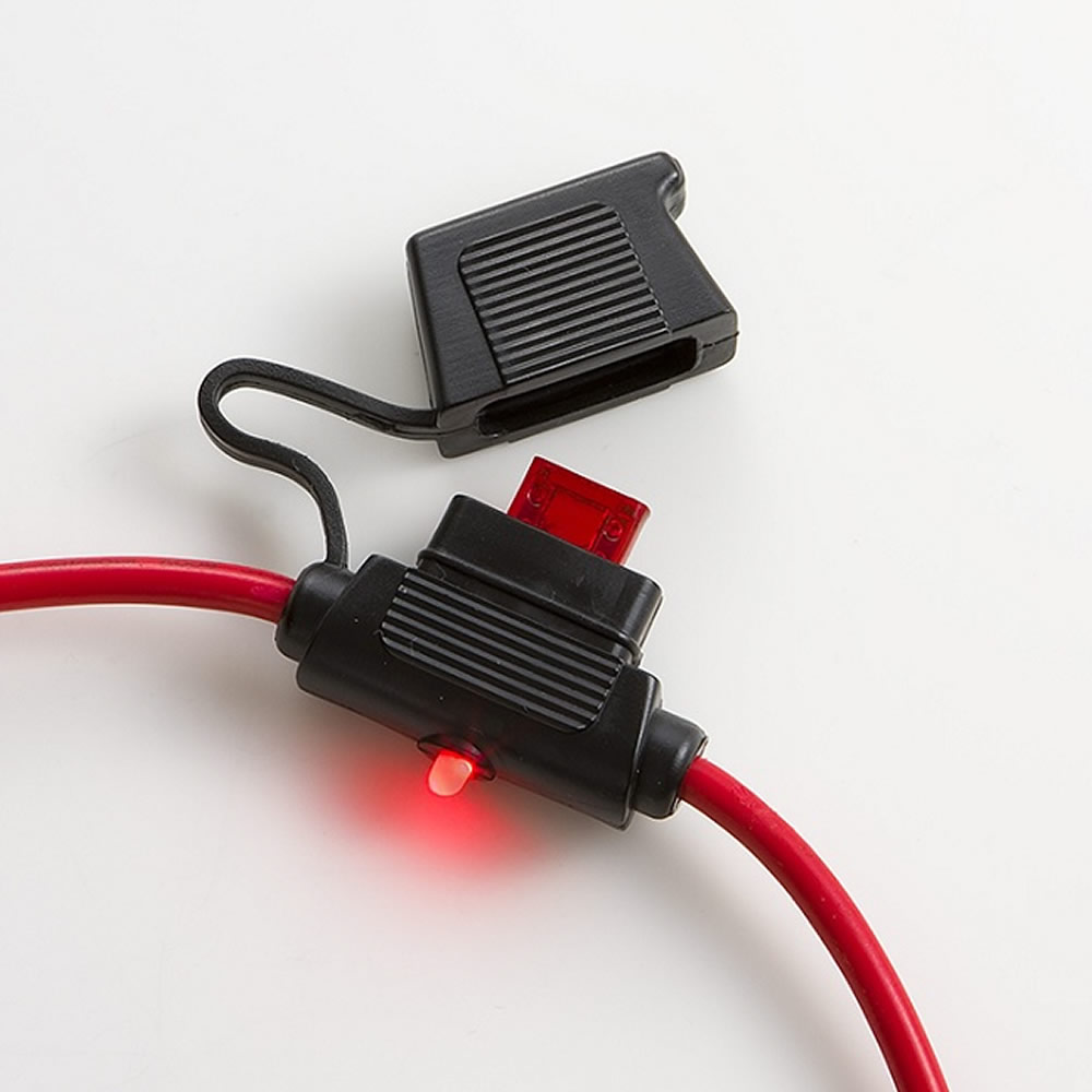 In-line Fuse Holder With Indicating LEDs - Mini Fuses