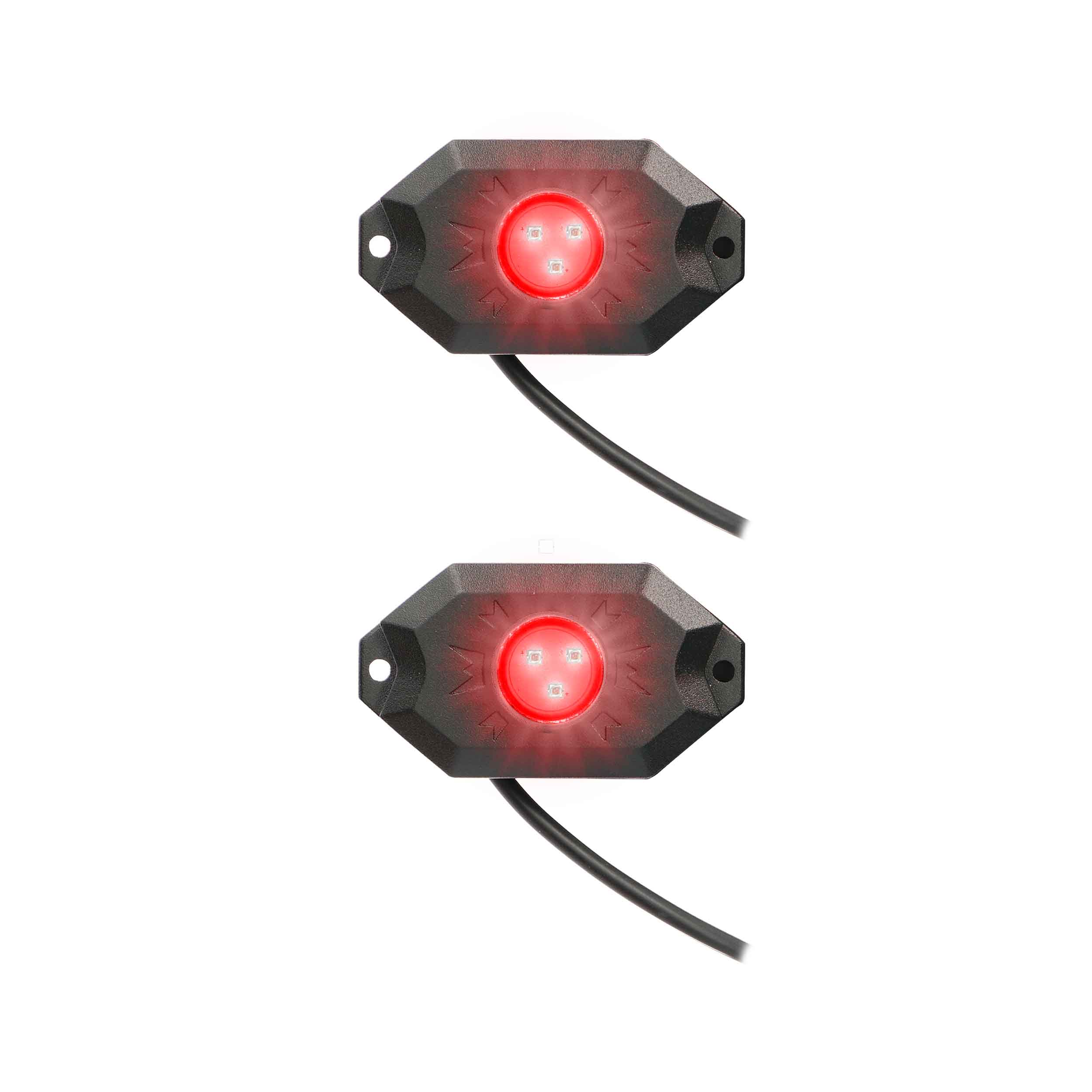Daytona Lights Rock Lights (Red) - 2 Pack