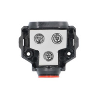 Ground Distribution Block | 1/0-4 AWG In, (2) 1/0-4 AWG Out