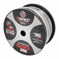 V10 OFC Speaker Wire | 16 AWG | 500 ft. | White/Black