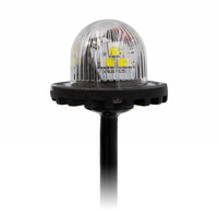 Hidden Strobe Red Marker Lights - 1 Inch, 9 LED