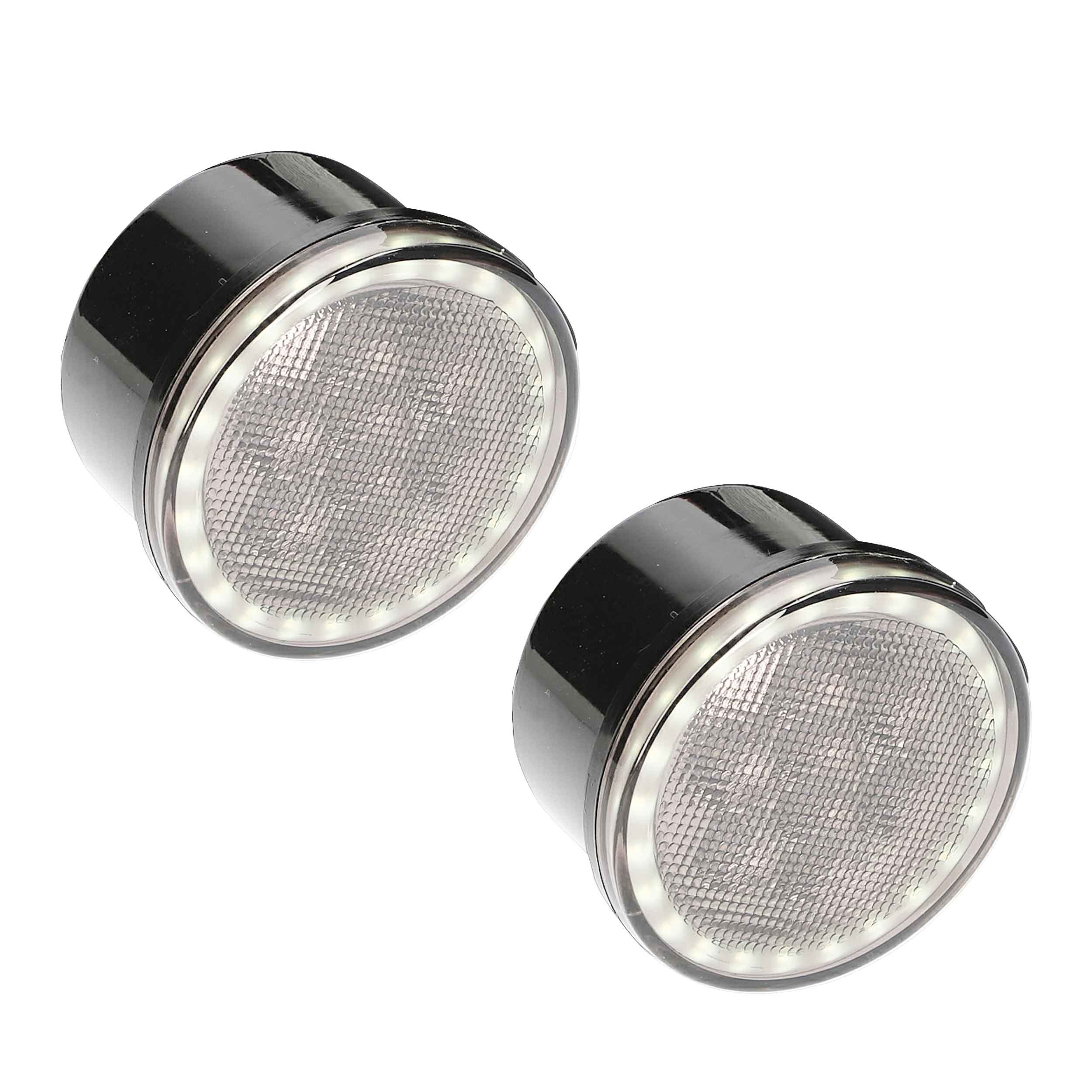 Amber LED Turn Signals with Halo - Wrangler JK 2007-2018