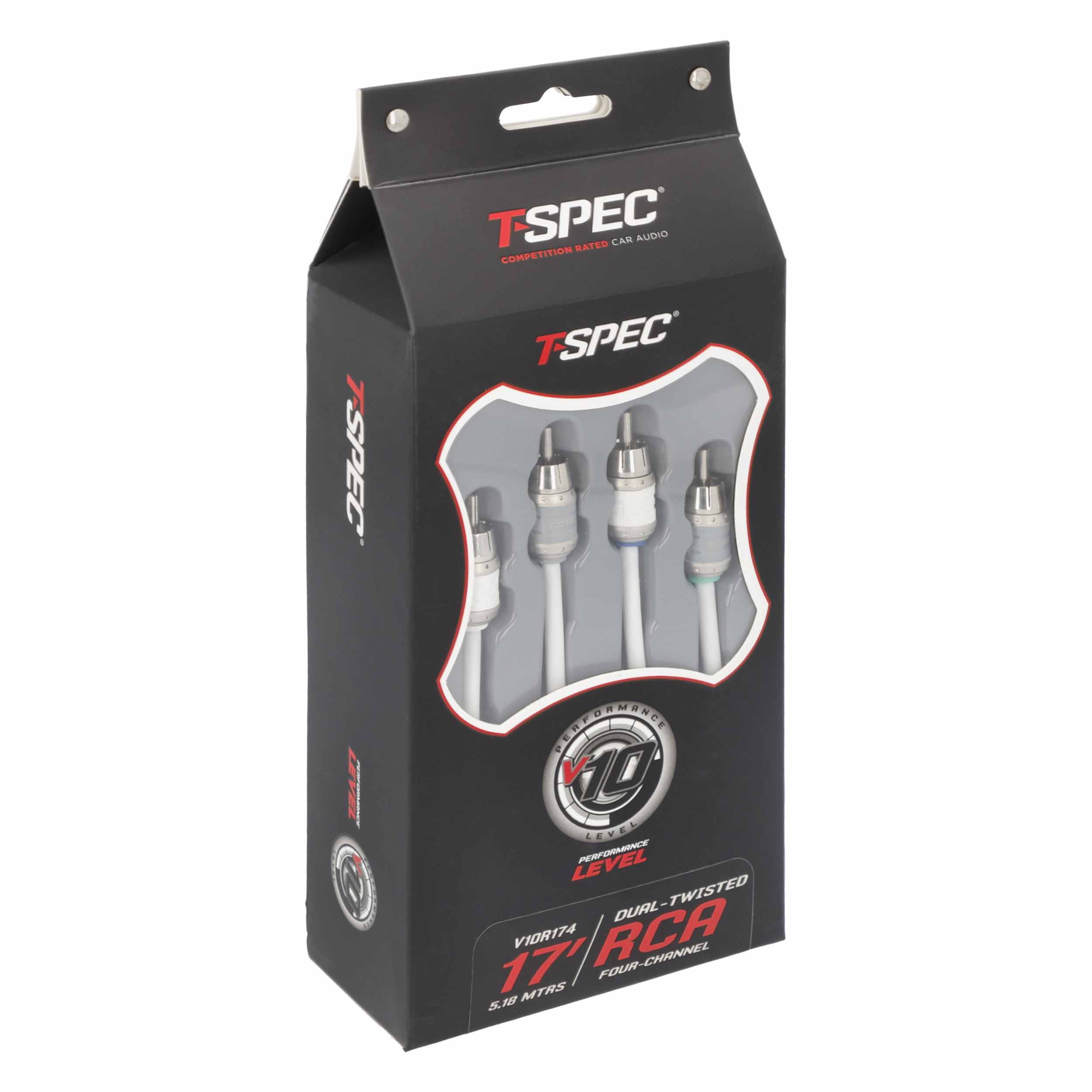 RCA v10 Series 4-Channel Audio Cable - 17 FT