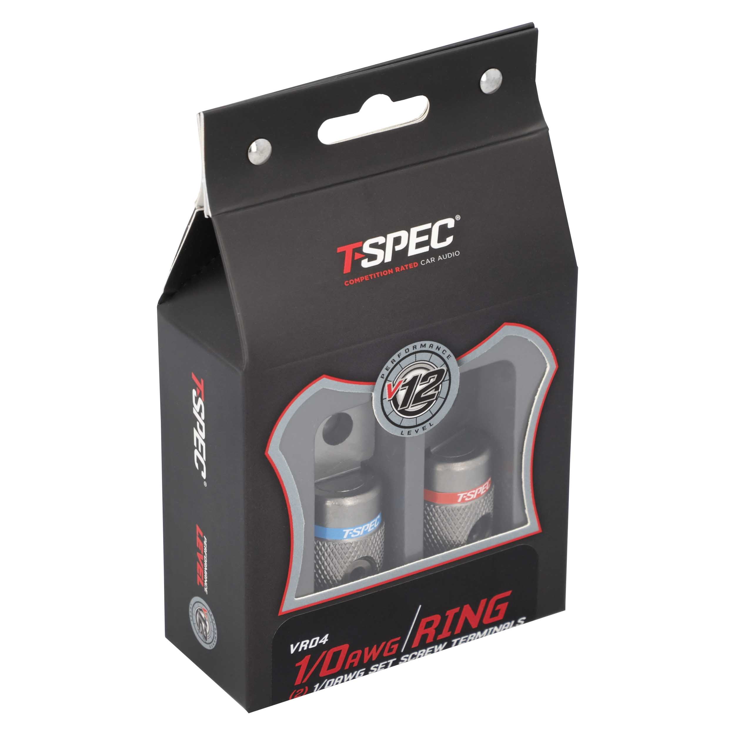 V12 Heavy Duty Set Screw Ring Terminal | 1/0 AWG | 2 Pack