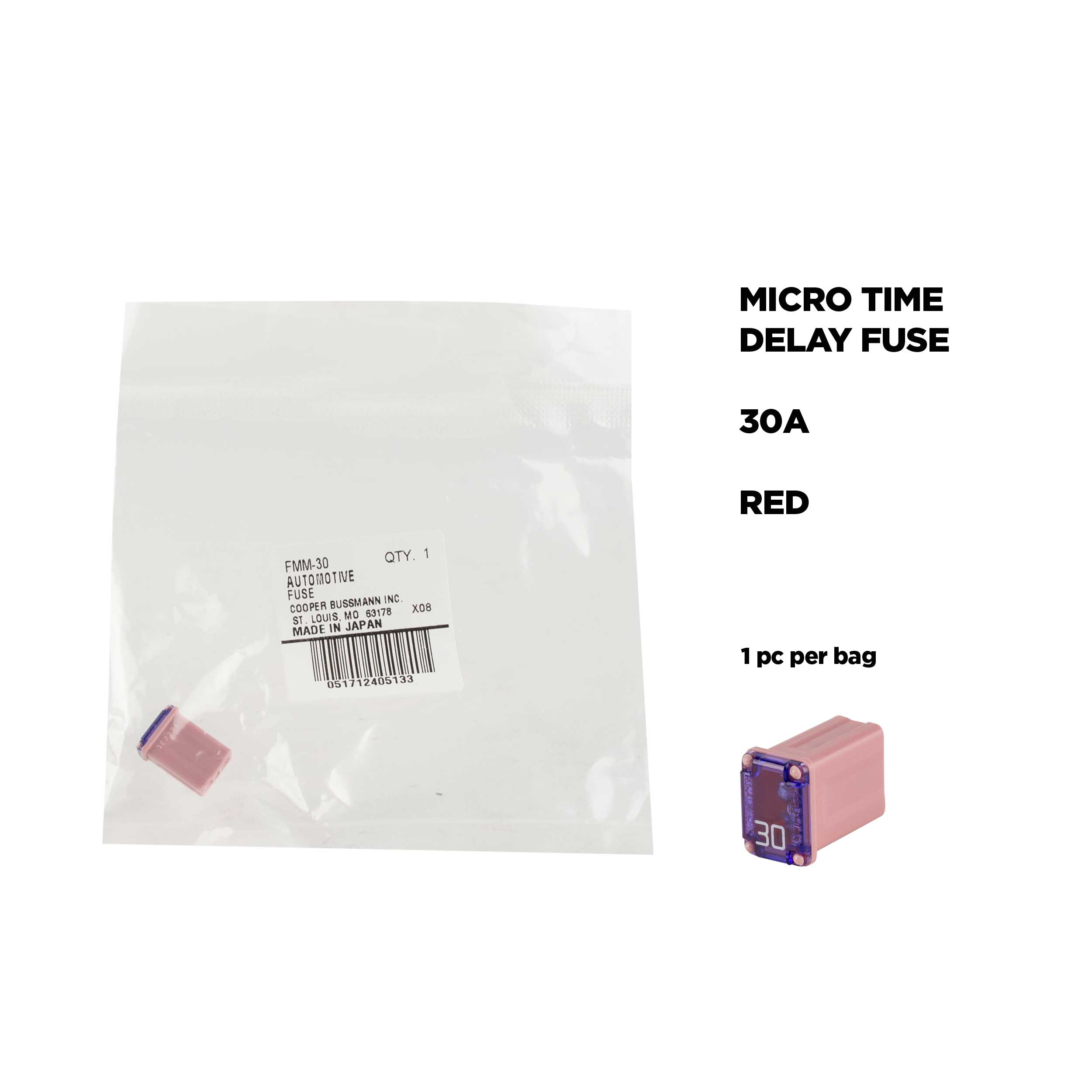 30AMP MICRO FEMALE TIME DELAY FUSE - each