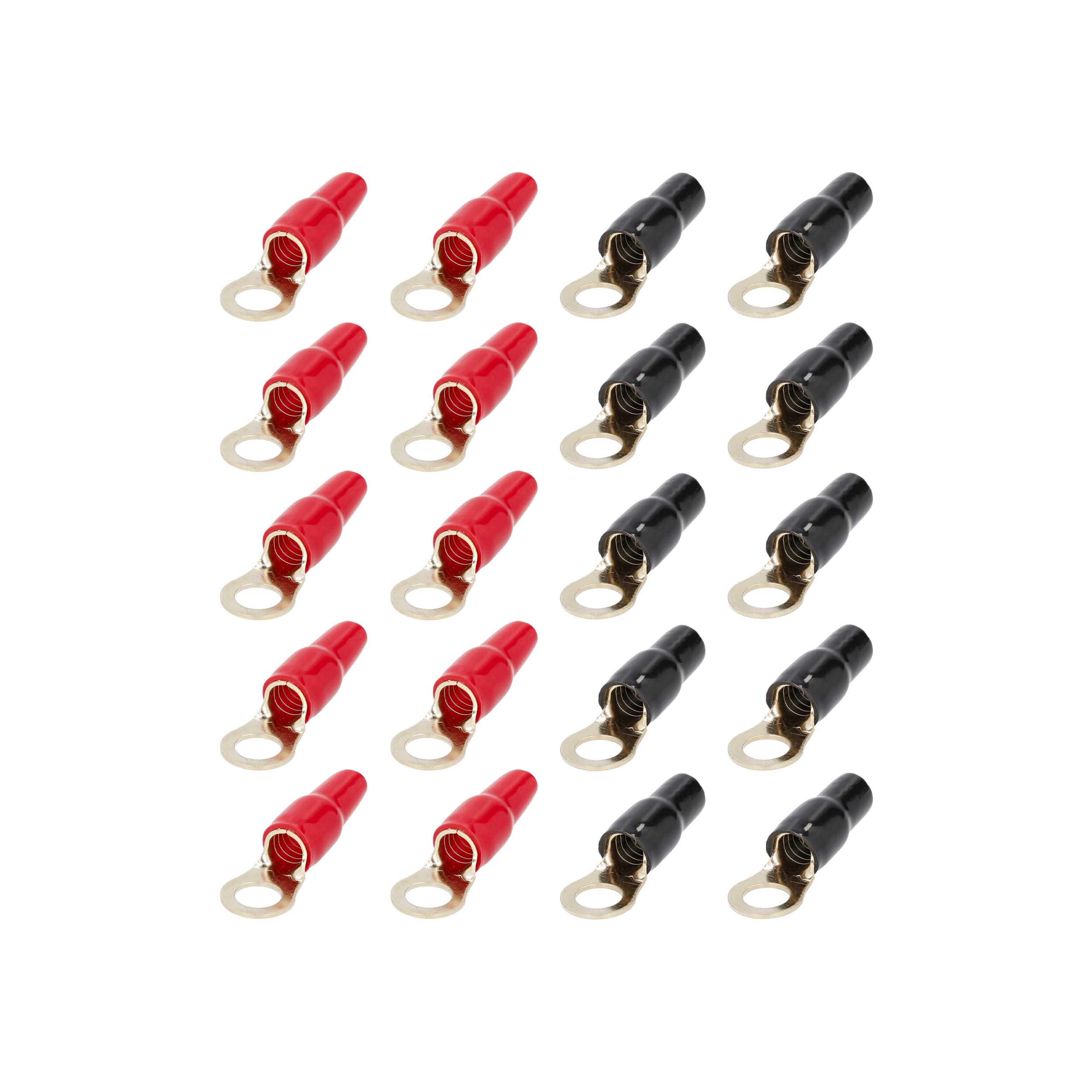 4 AWG 3/8in GOLD RING TERMINALS MID-SERIES -20PK