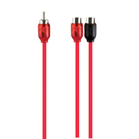 V6 1 Male to 2 Female 2-Channel RCA Y Cable | 10 in.