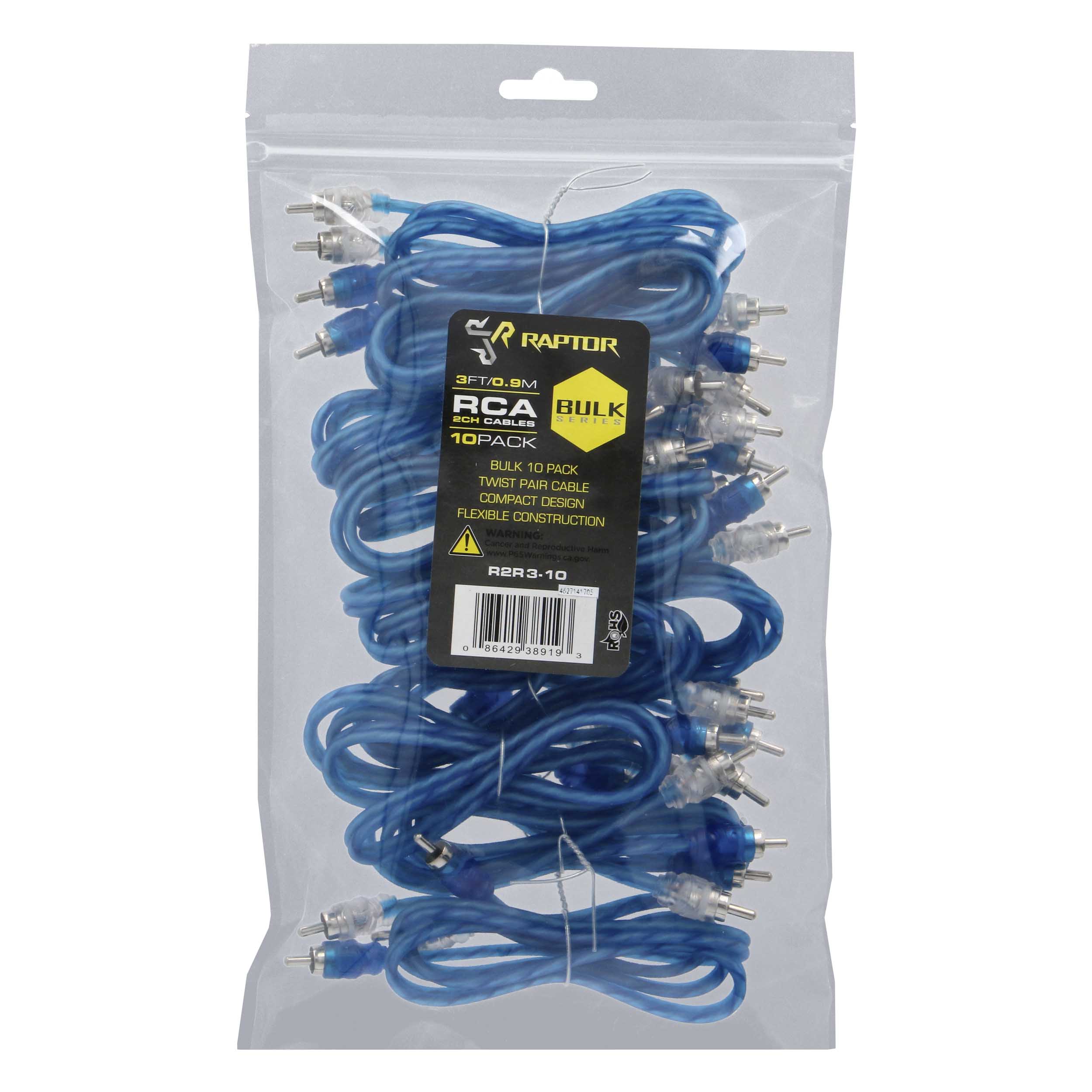 RCA 2-Channel R2 Audio Cable - Bulk Series 3 Feet