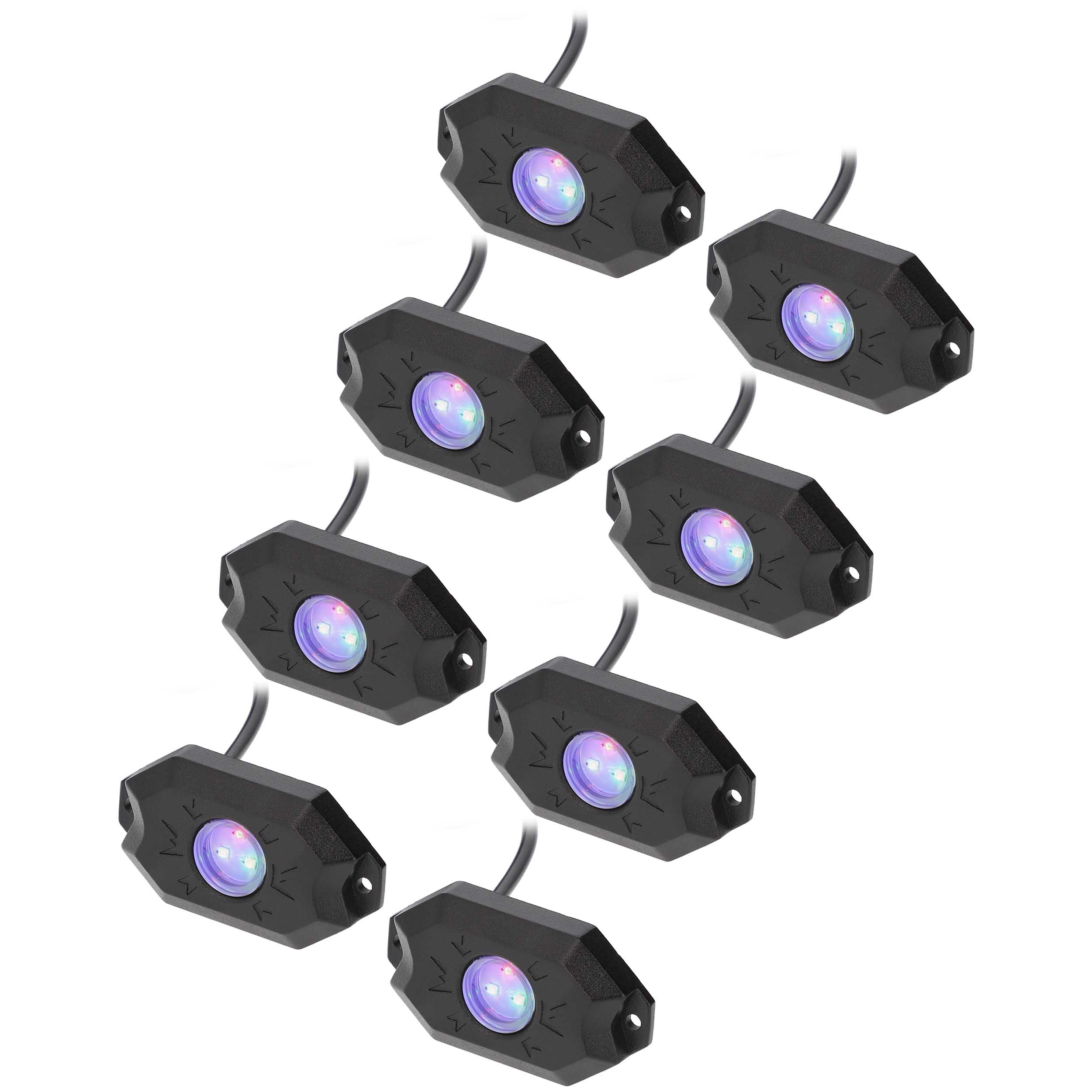 Daytona Lights RGB 8-Piece Rock Light Kit - App-Controlled