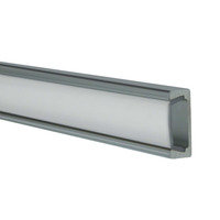 Frosted Aluminum Surface Mount Track - 3 Ft