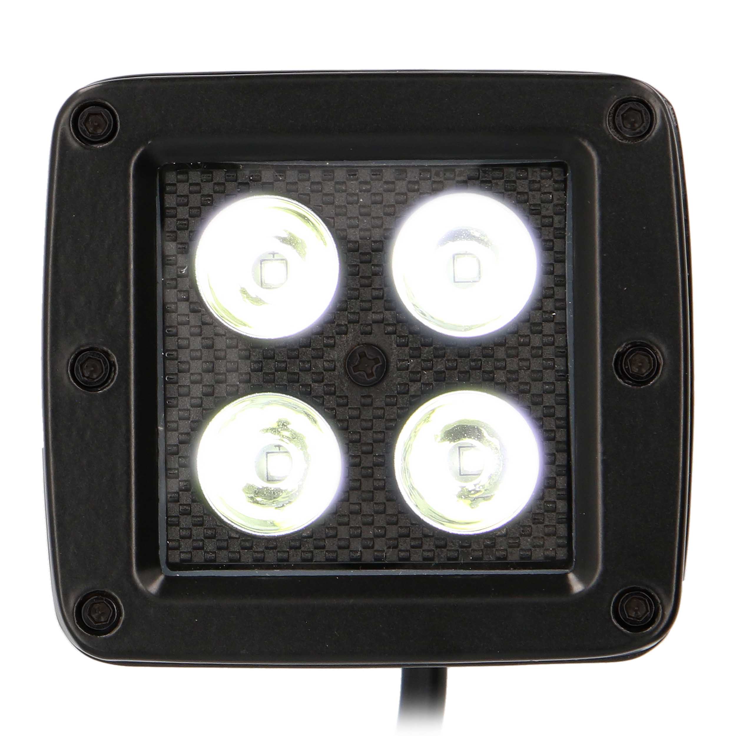 Daytona Lights Blackout 3" Cube Lights - 4 LED Spot (2Pk)