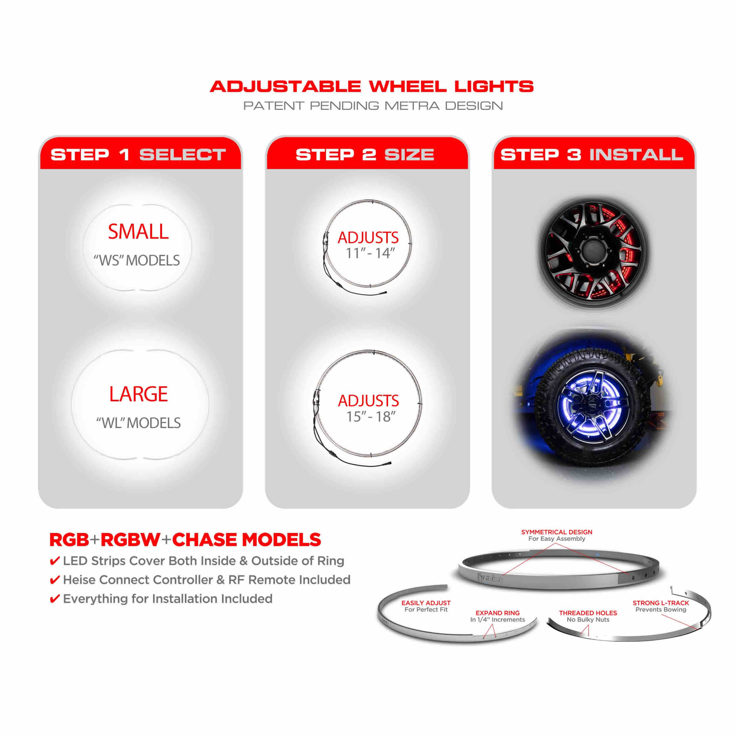 Chasing Expandable Wheel Rings - 15"-18"