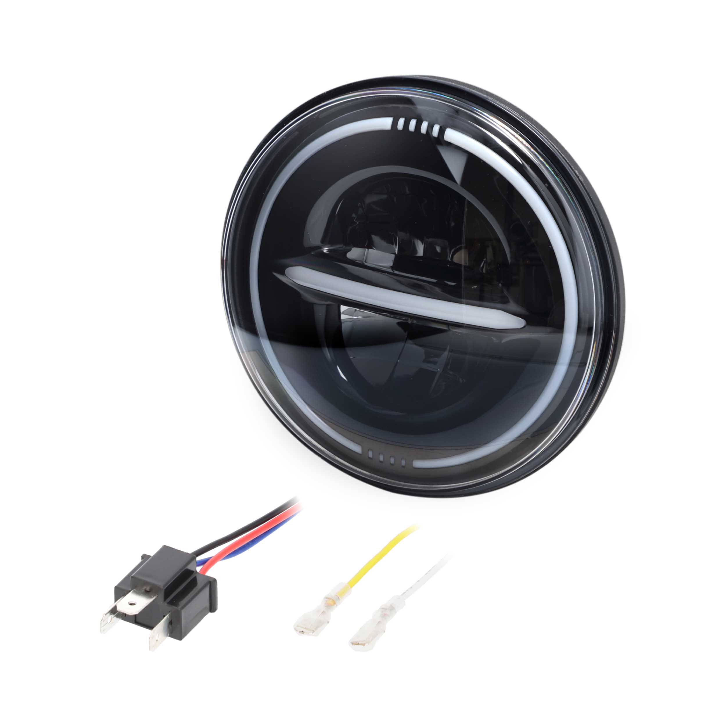 7" Reflector Headlight with Full Halo