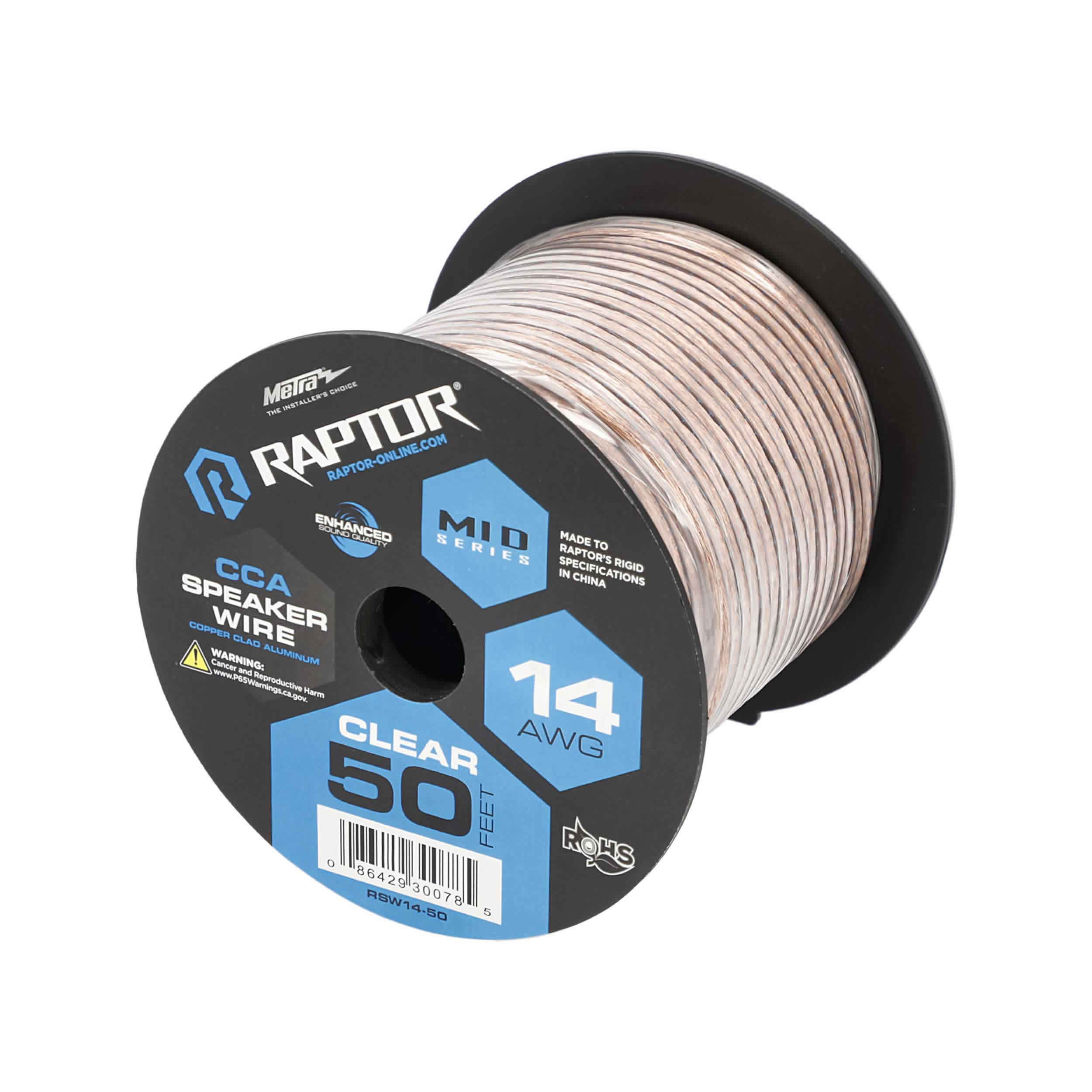 Speaker Wire 14GA CLEAR 50FT - Vice Series