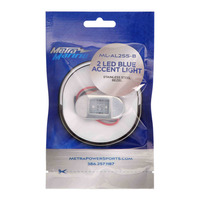 Blue 2-LED Accent Light - Stainless Steel Bezel