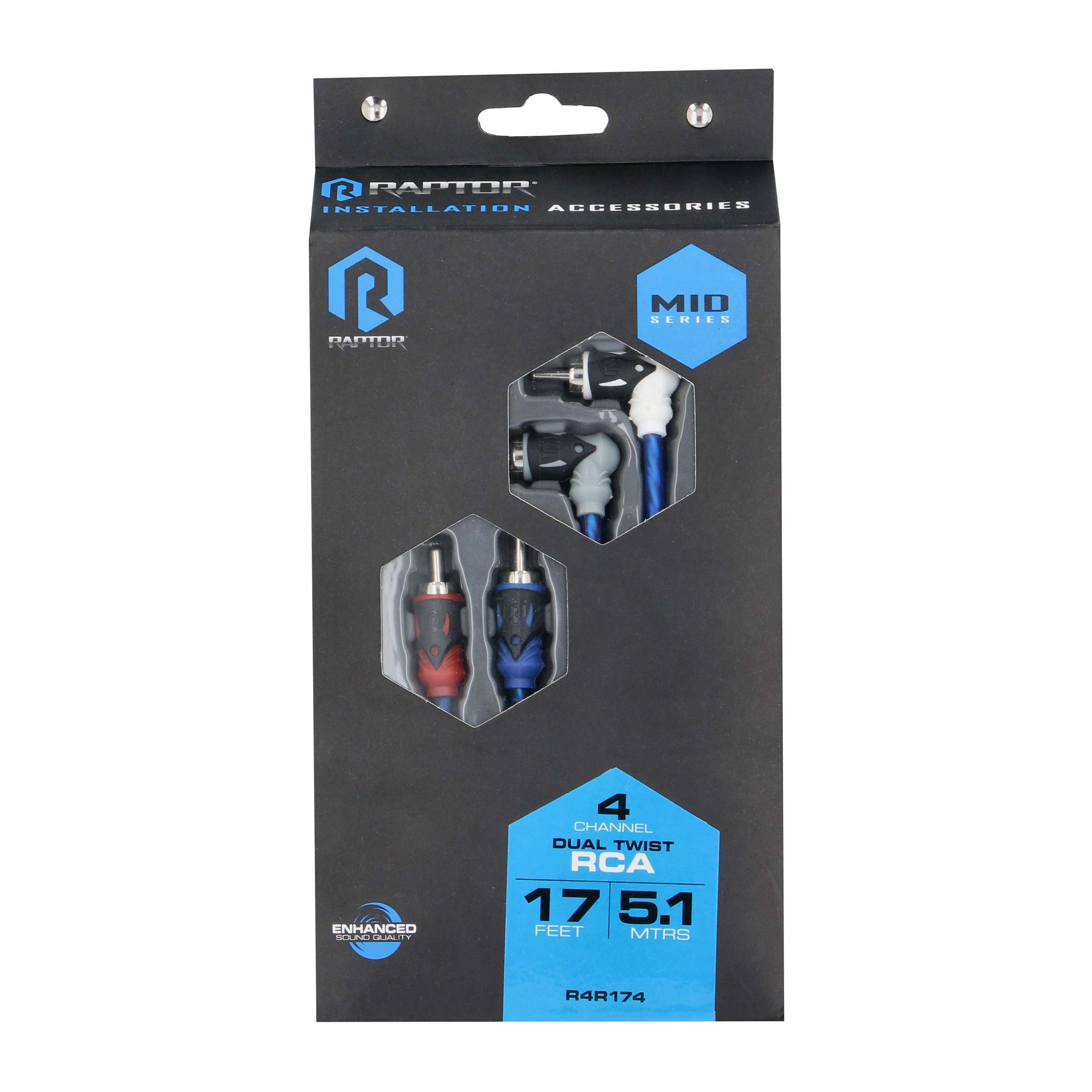 RCA 4-Channel Audio Cable - Mid Series 17 Feet