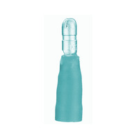Heat Shrink Blue Male Bullet Connector 16-14 Gauge .157