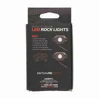 Daytona Lights Rock Lights (Red) - 2 Pack