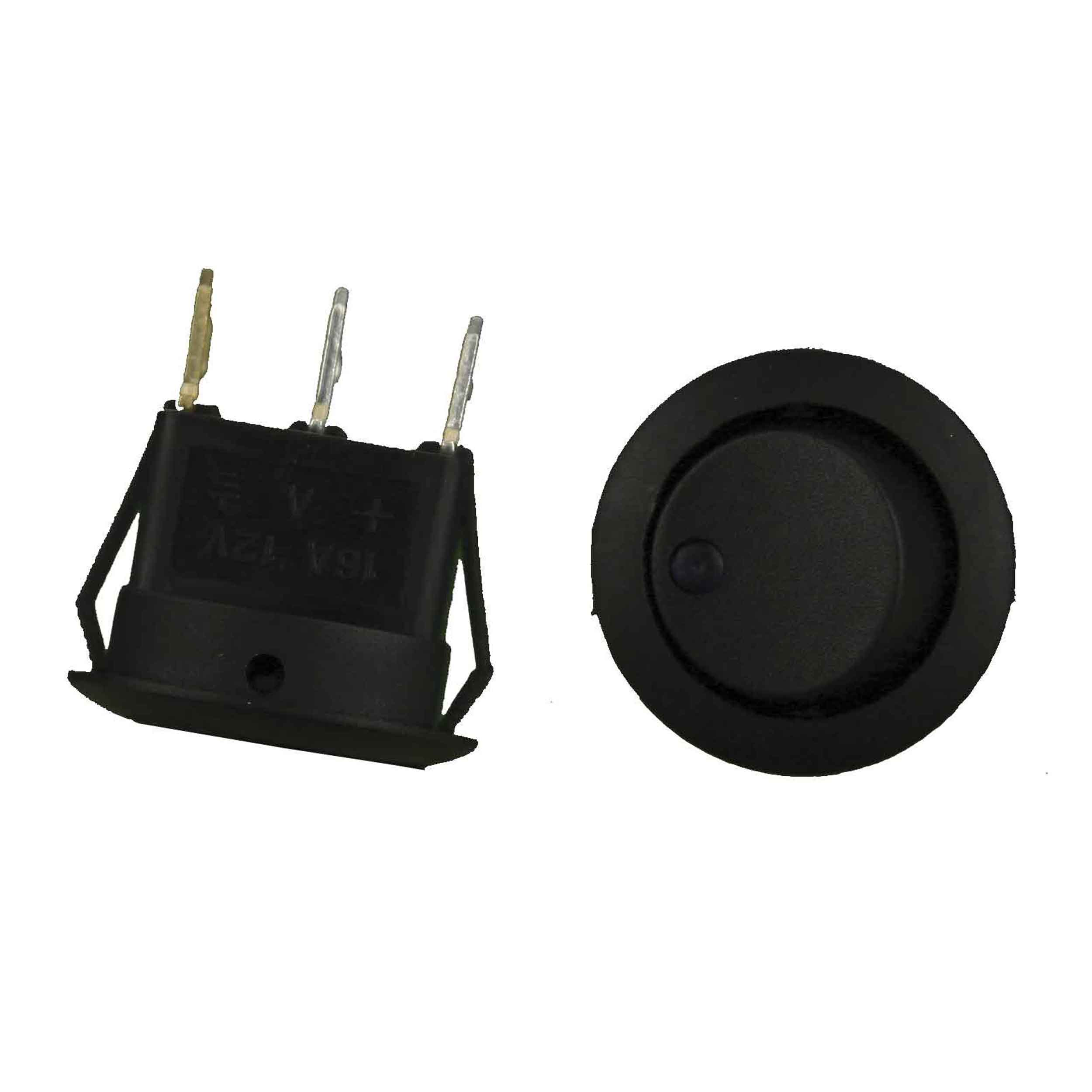 Round Rocker Switch Purple Led No Leads 20amp- Pack of 5