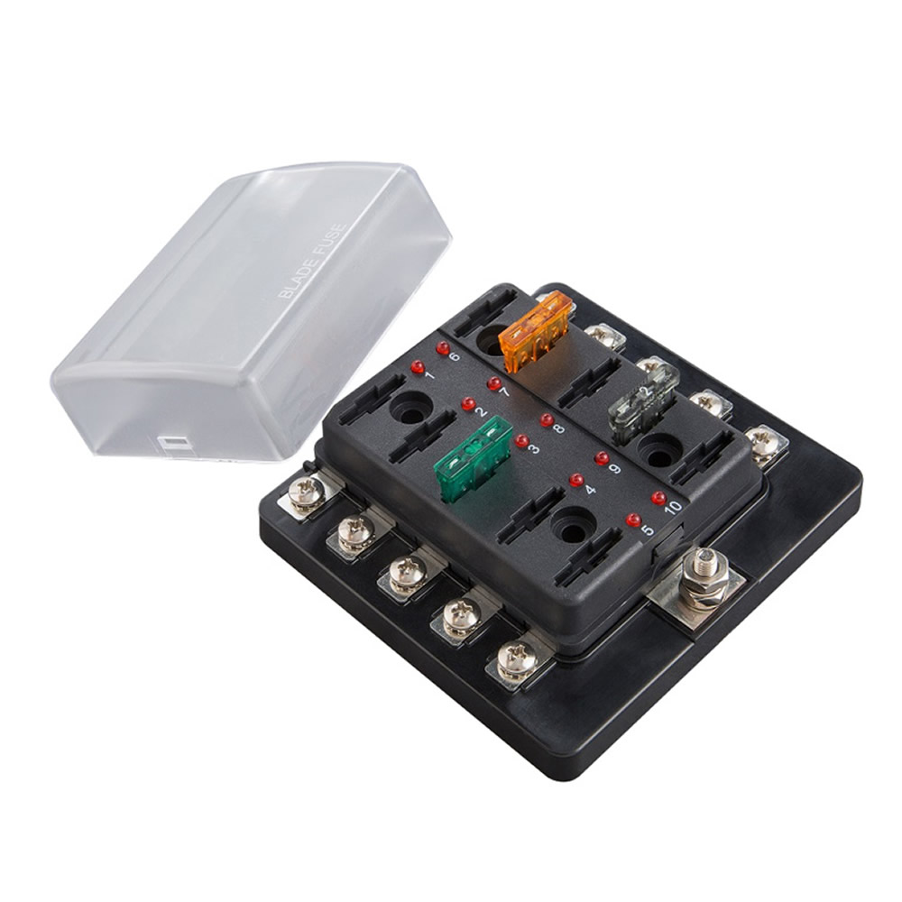 Fuse Block ATC With Indicating LEDs - Screw Terminals
