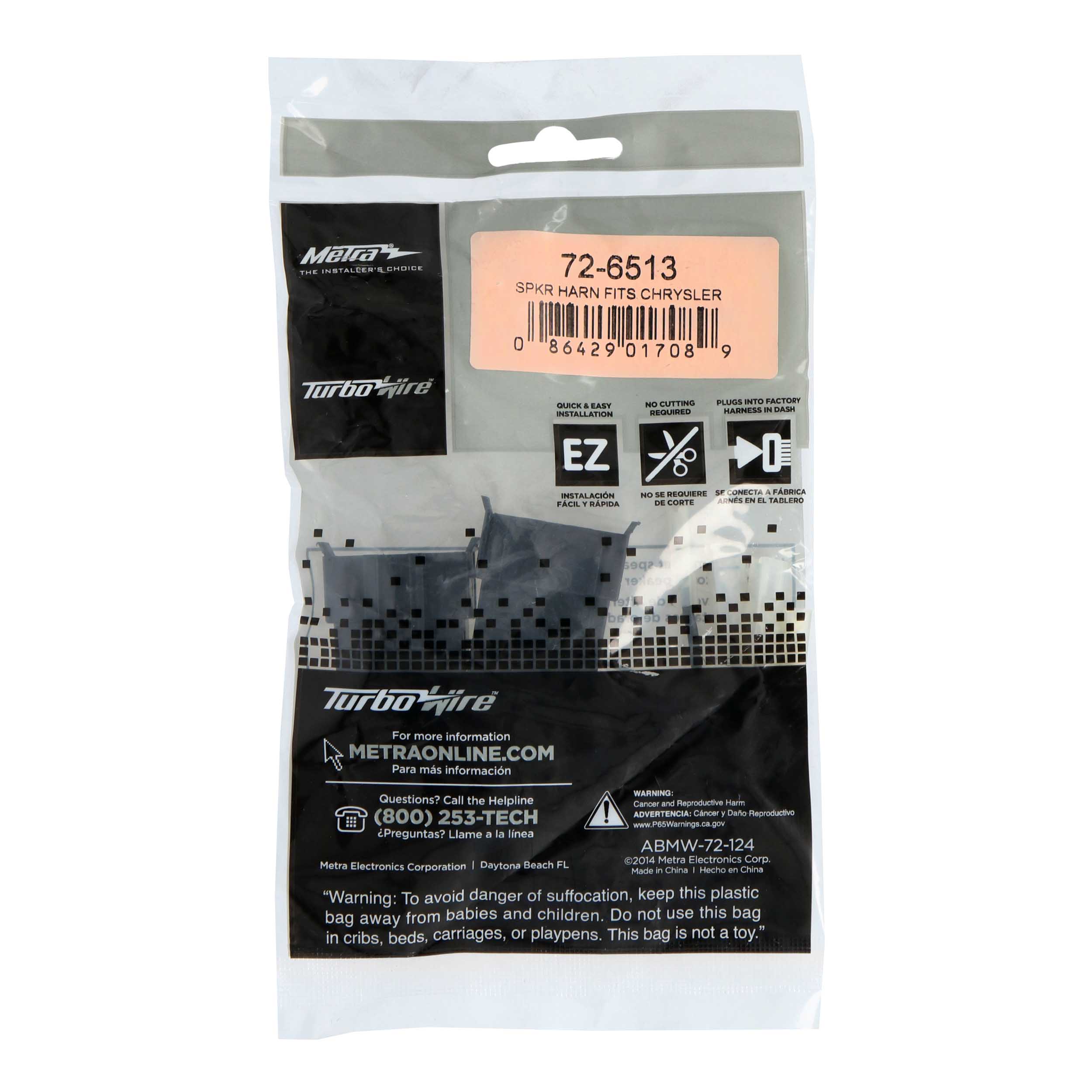 CHRYSLER 1983-2000 SPEAKER HARNESS - PAIR