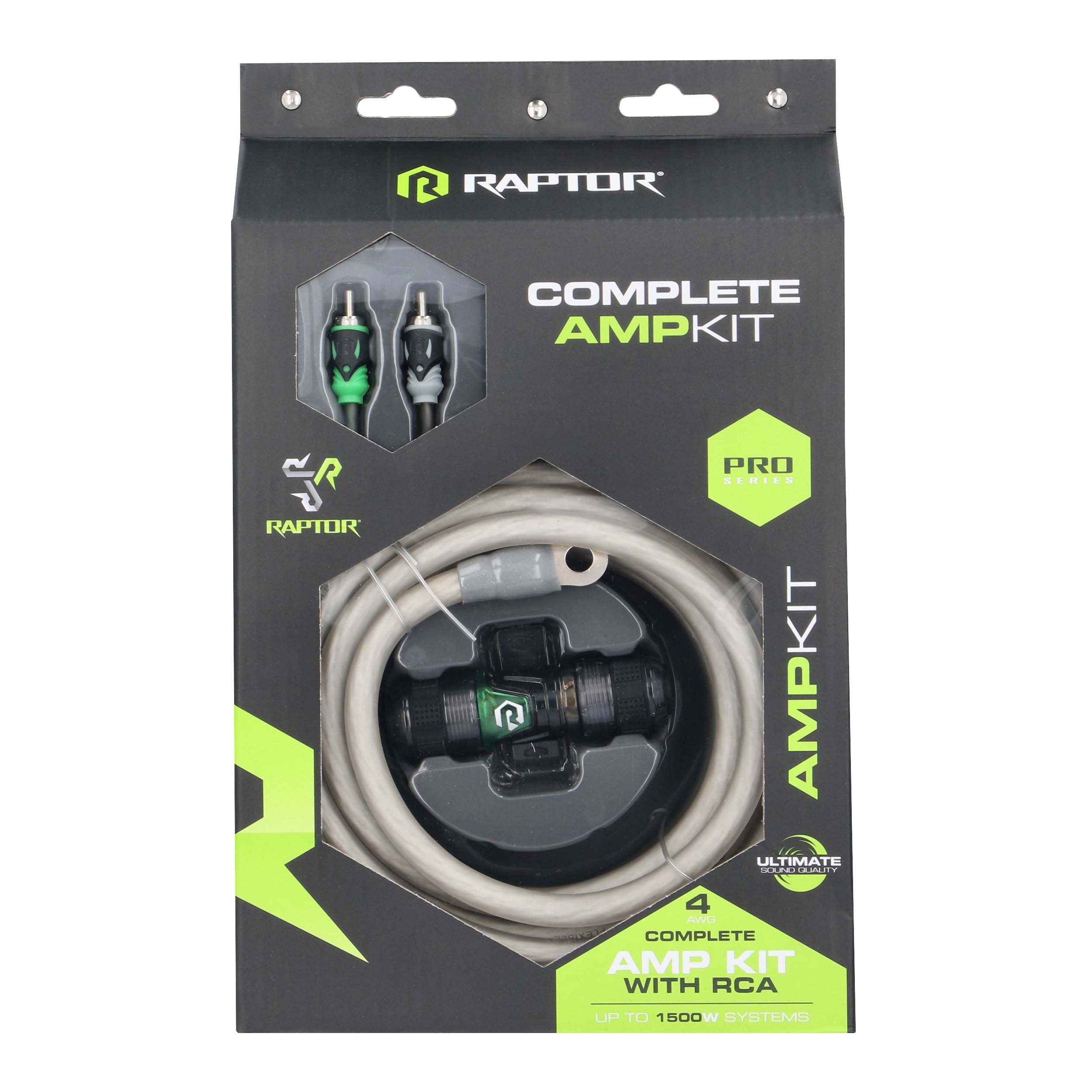 1500W 4 AWG Amp Kit with RCA Cable - Pro Series