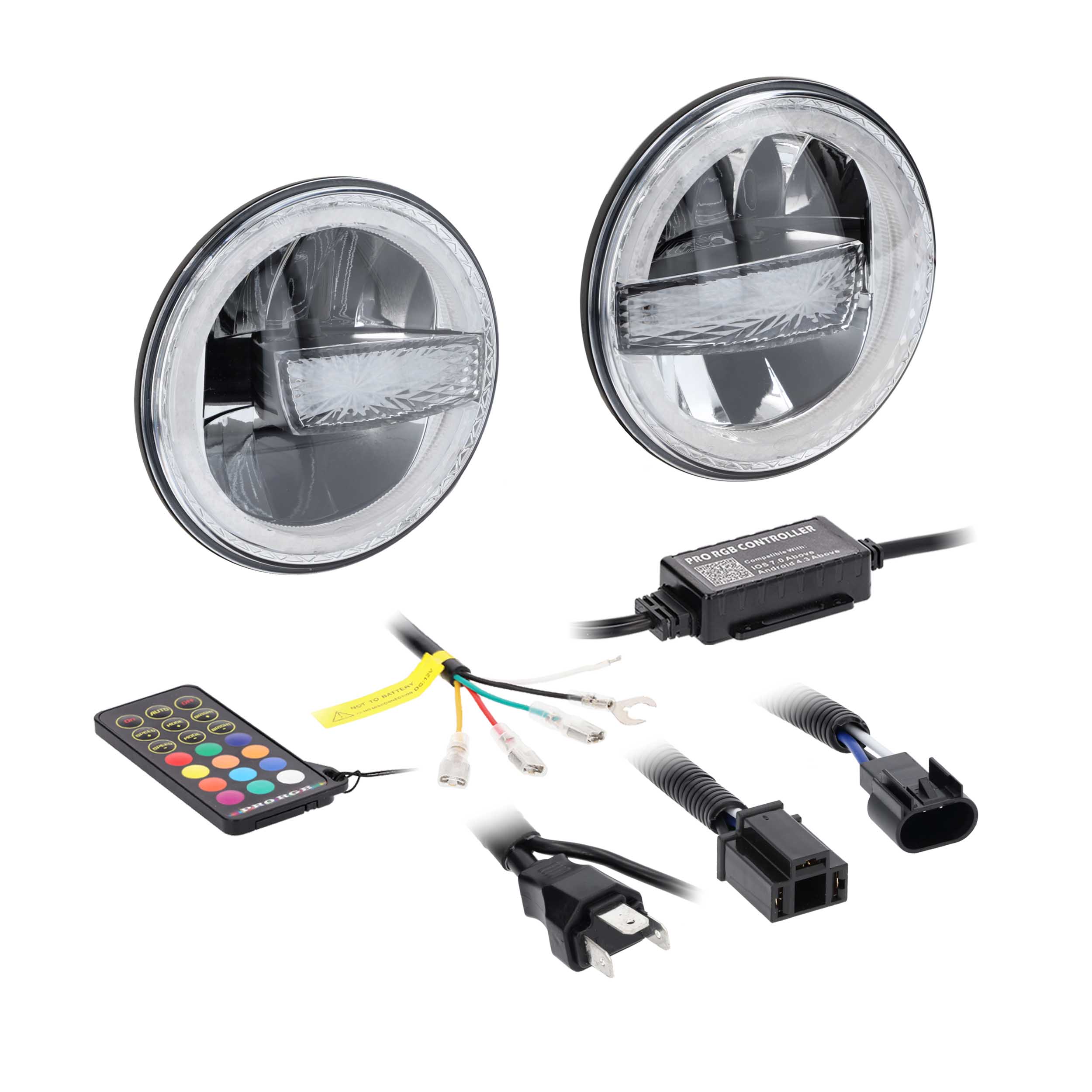 7" Premium Chasing LED Headlights - Fits select Jeeps®