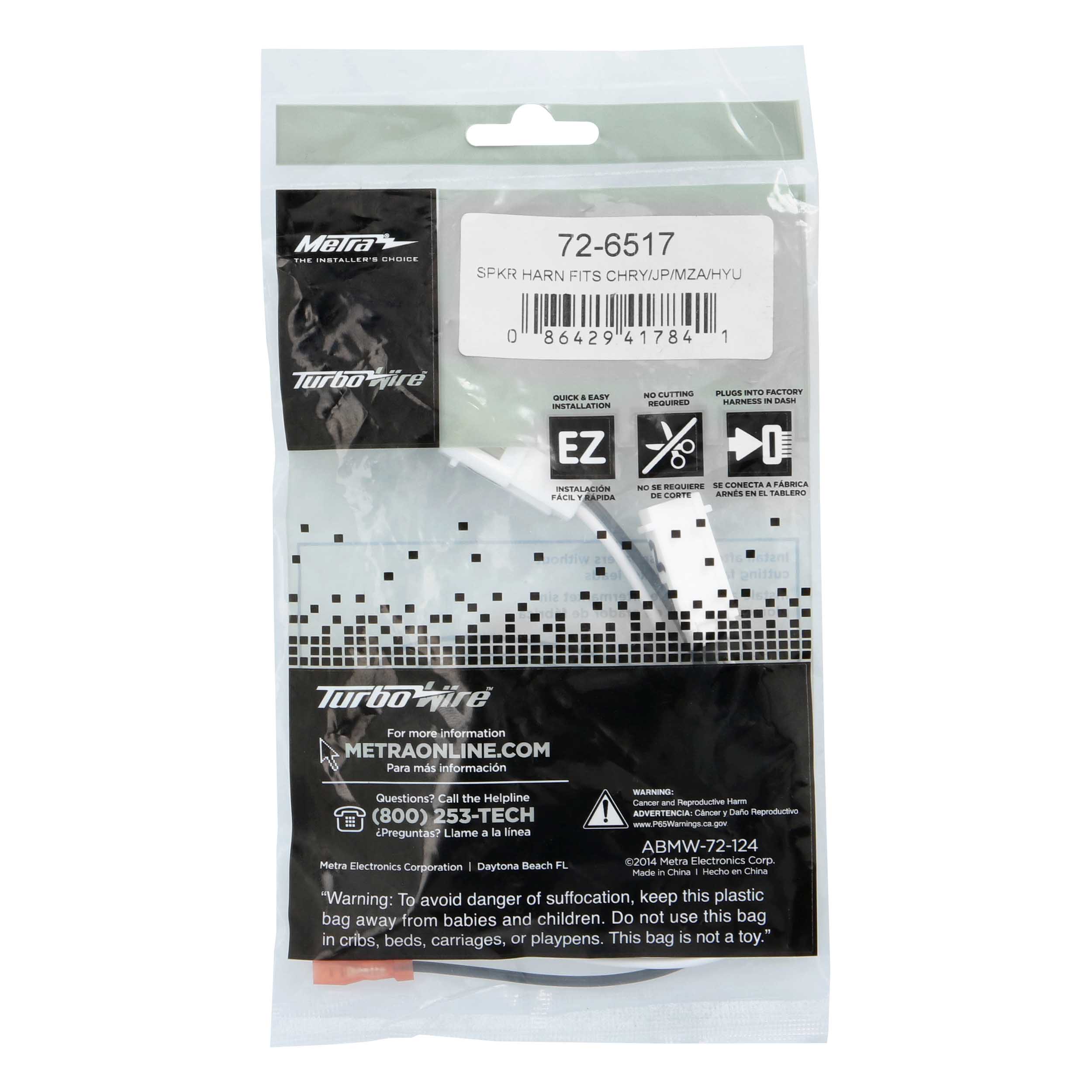 Speaker Harness Fits select Chrysler/Dodge/Jeep 2005-2025