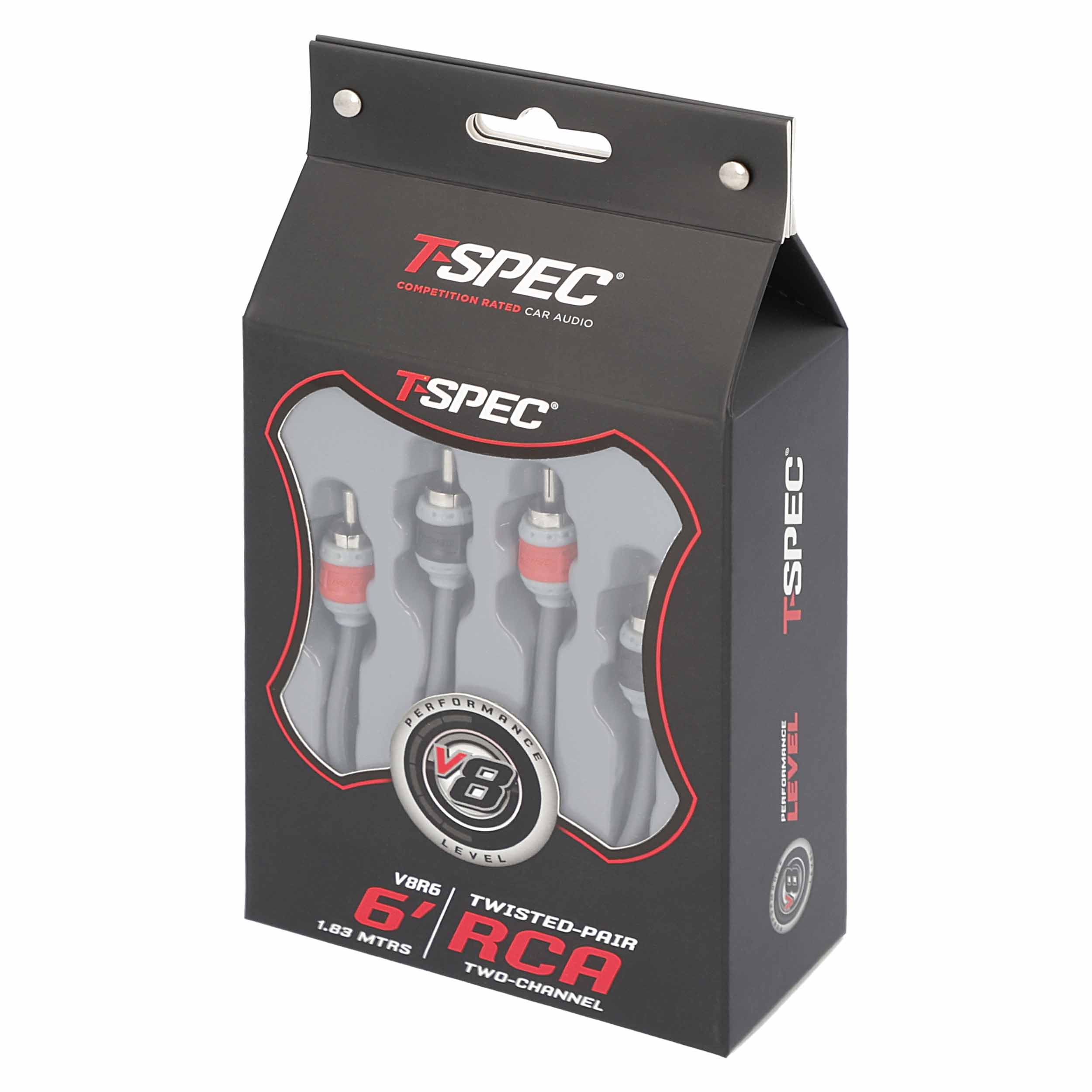 RCA v8 Series 2-Channel Audio Cable - 6 FT