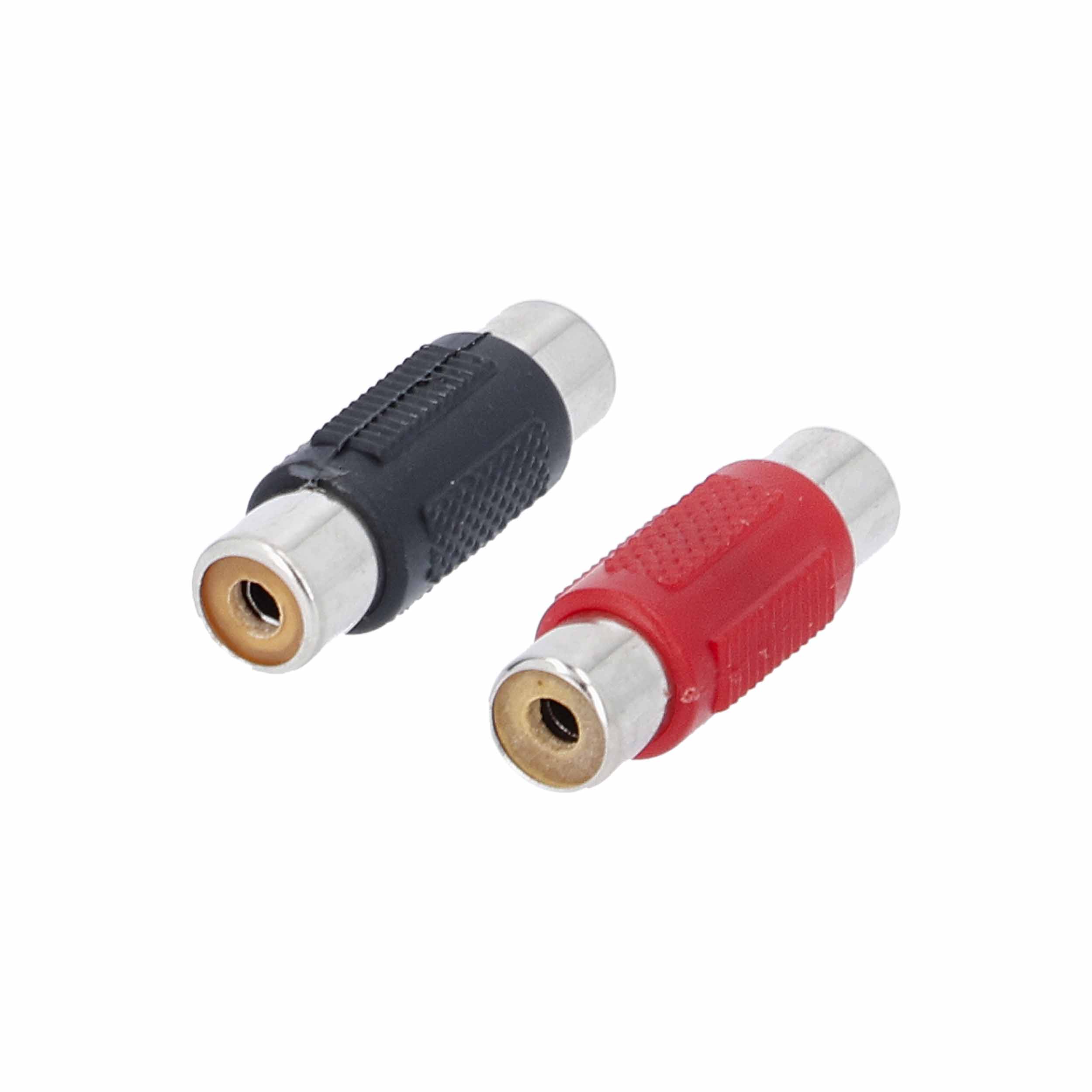 Female to female nickel plated RCA barrel adapter - 2 pack
