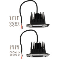 Daytona Lights Flush Mount Cube Lights 3.6" - Flood (2Pk)
