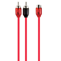 V6 2-Channel RCA Y Cable | 1 Female to 2 Male | 10 in