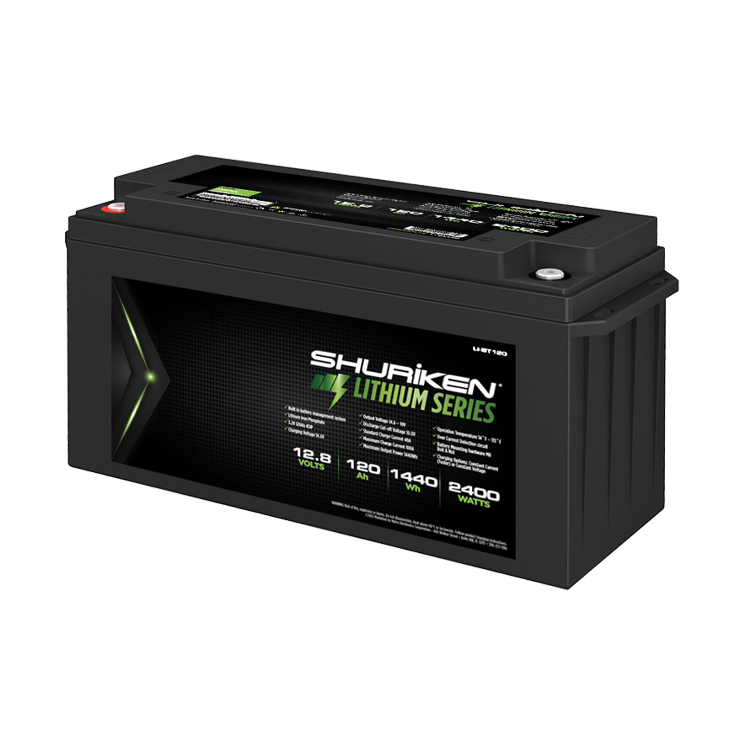 2400W / 120 Amp Hours Lithium Iron Battery