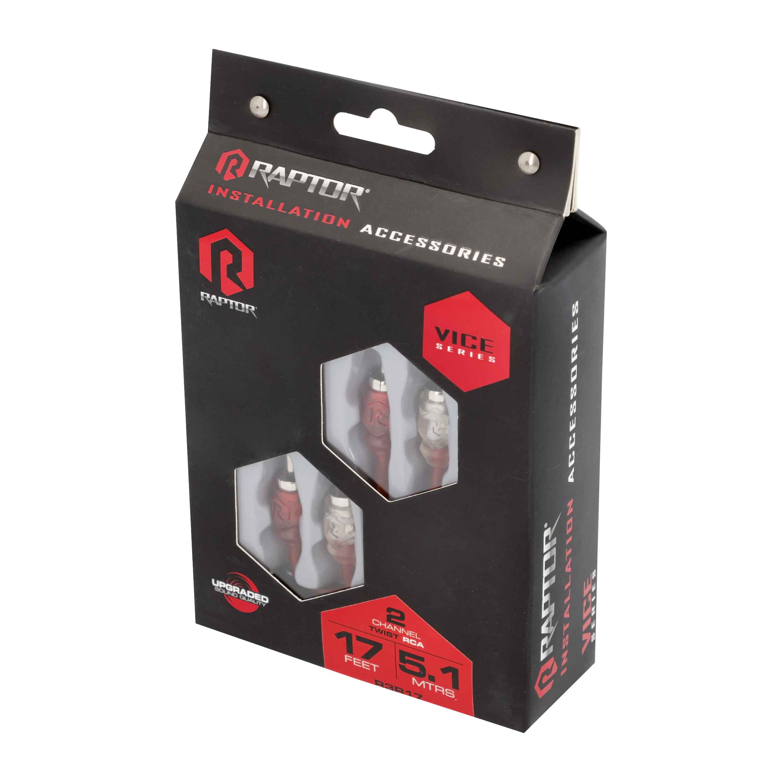 RCA 2-Channel Audio Cable - Vice Series 17 Feet