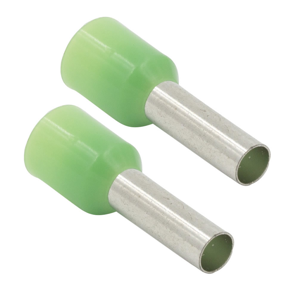 Green 10 GA Ferrules - Package of 100