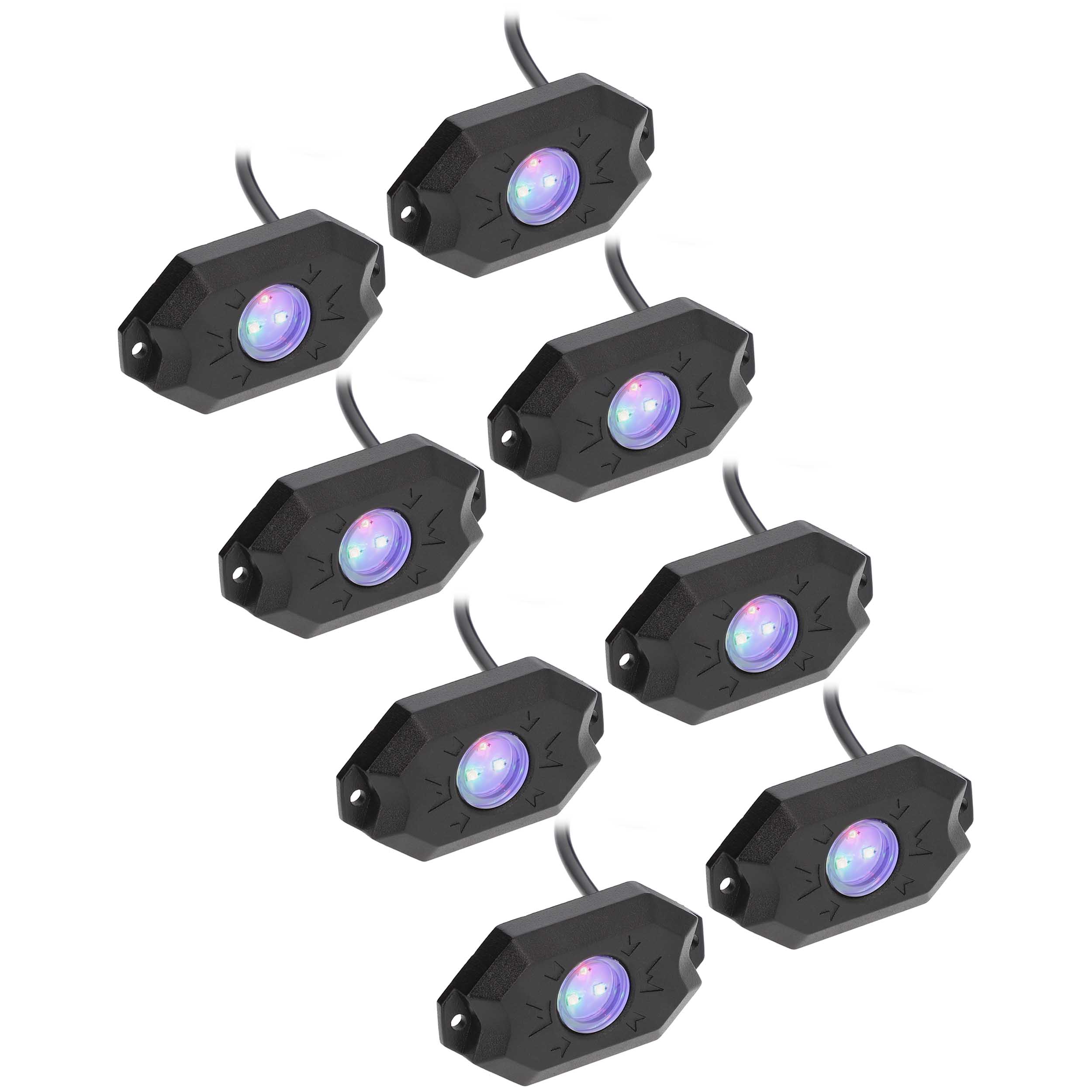 Daytona Lights RGB 8-Piece Rock Light Kit - App-Controlled