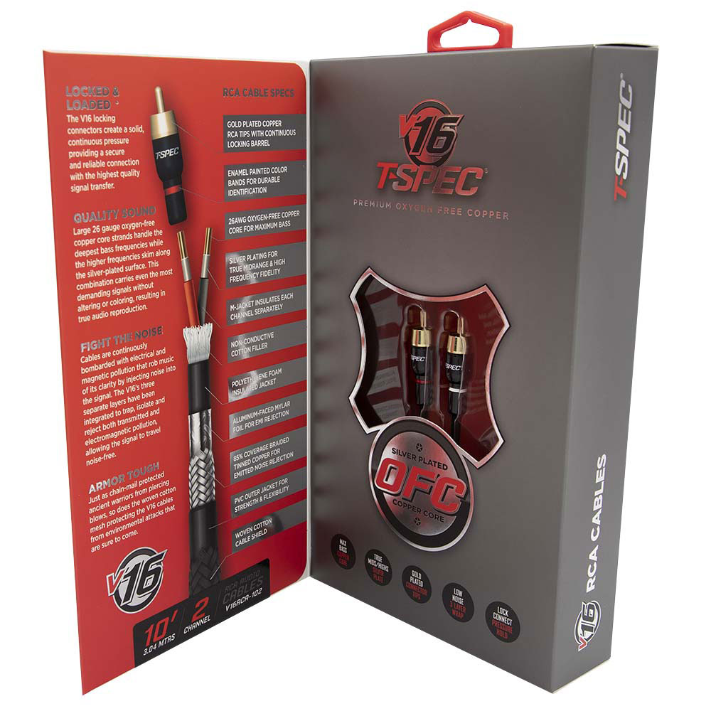 V16 Series RCA Audio Cables - 10 Feet