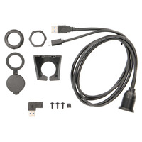 USB + USB-C Charge And Data Flush Mount - Retail Pack